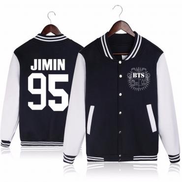 bts bangtan Jungs Baseball uniForm Jungkook jhope jin Jimin v suga lange Ärmel Jacke Hochwertige Hoody Sweat Shirt