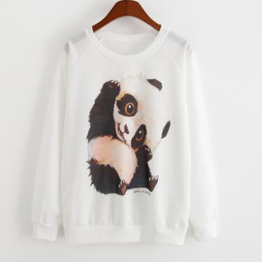 Panda gedruckten Sweat Shirts casual Pullover Damen SweaT Shirts Sport sudaderas Mädchen Pullover Damen Sport Anzug