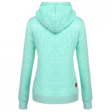 Hochwertige LeopardenMuster Damen Sweat Shirt Mode TrainingsAnzüge volle Ärmel slim Pullover Kapuzenpullis moleton