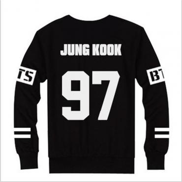 01 bts bangtan Jungs Jung Kook jhope jin Jimin v suga Sweat Shirt für Damen Schwarzen Herbst lange Ärmel Hoody