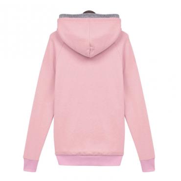 Herbst Winter Pullover lässig mit Kapuzenpullis Damen lange Ärmel weibliche Pullover Sport Tops Sweat Shirts Damen