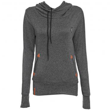 Damen Hoodies Pullover lässig Kapuzen lange Ärmel Tasche Design Bestickt KapuzenPullover für Damen sudaderas