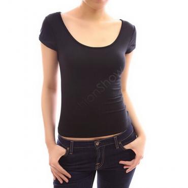 Femininas Damen T Shirt sexy Spitzen splicing T Shirt Damen rückenfrei Tops kurze Ärmel T Shirt Frau klei