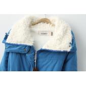 Wintermantel mittellang slim Baumwolle berber Fleece Jacken Mäntel für Damen Winterjaqueta weibliche jaquetas Outwear