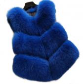 die neuen Winter Fox für Weste Faux Fell Weste Damen Jacke Nerz Weste OberBekleidung kurzen absatz Leder Gras PelzMan