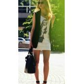 dan12 Mode Damen Eleganten büro Lady Tasche Mantel Ärmellose Westen Jacke Outwear casual Marke Weste Colete