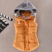 Damen watte Kragen Kapuze runter Weste Versandkosten heiß Hochwertige neue weibliche Winter warme Jacke