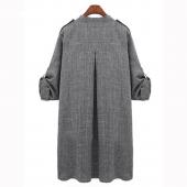 Mode Frühling und Sommer Dünne Damen Trenchcoat lange Outwear plus Size 4xl the slim Trenchcoat öffnet stitch