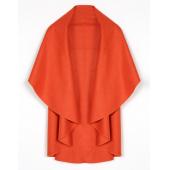 heiß seeling Damen casual Breite ReVers Wolle Jacke lässig kurze Ärmel ungewöhnlich weite Jacke Cape Schal Mantel