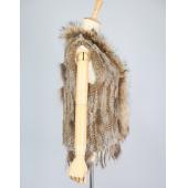 Hochwertige heiß Verkauf einzelhandel Grosshandel waschbär hund Pelzkragen schneiden Damen aus natürlichen Hasen Fell