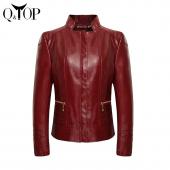 the new warme Winterjacke Baumwolle auf Hochrangige europäische Damen plus Size Lederjacke Motorrad Stil frei schif