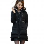 1PC Winterjacke Damen Vermummte Baumwolle Gepolsterte  Jacke plus Size Verdickung Parkas für Damen im Winter bb0004