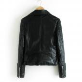 neue Fashion Faux weichen Lederjacken Damen heißen Herbst Winter Schwarzen Blazer reißverschlüsse Mantel Motorrad