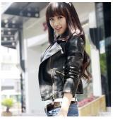 Herbst Mode Damen Jacke neue Marke plus Size Schwarze Lederjacke europäischen Stil schrägen reißverschluss Motorrad