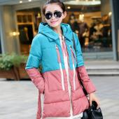 Damen im Winter zunehmen lange warm Vermummte Mäntel für Damen im Winter lange Ärmel Jacken Damen Parkas e638