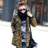 neue Frau Wintermantel wadded Jacke mittellang und Grösse 4xl Parka Pelzkragen Verdickung Hood abrigos weibliche snow