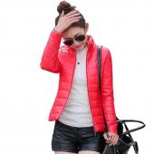 Damen Sport Jacke warm im Winter Gepolsterte  Seide meine Mode casual slim Wattierten Winterjacke