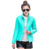 Damen Sport Jacke warm im Winter Gepolsterte  Seide meine Mode casual slim Wattierten Winterjacke