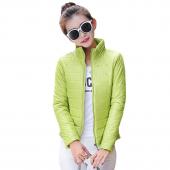 Damen Sport Jacke warm im Winter Gepolsterte  Seide meine Mode casual slim Wattierten Winterjacke