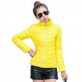 Damen Sport Jacke warm im Winter Gepolsterte  Seide meine Mode casual slim Wattierten Winterjacke