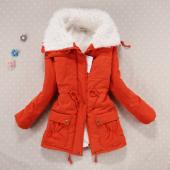 b kostenLoser Versand Winter 1575 neue Damen Gepolsterte  Jacke mit Fell Grösse Damen Süssigkeiten Farbe park