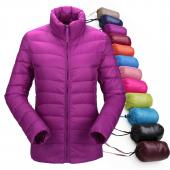 Damen ultra Light DaunenJacke Winter duck dich Jacken Damen slim Dünne lange Ärmel Parka auf 12 Farbe Mäntel Taschen