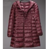 snowka warme Winterjacke Damen Mode Marken Design 90% Weisse Ente auf Parka ultra Light DaunenJacke lange elegant