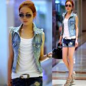 Damen Jeans Jacke slim Mantel Strickjacke Denim s xxl und Grösse für Damen lässig Hoch Jacke