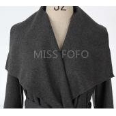 heißes Verkauf neue Frühjahr casual Mode Damen Wolle sich Trenchcoat lange OberBekleidung frei Kleid