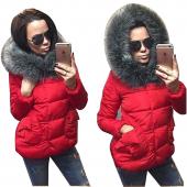neue Winter Damen Jacken voll erfasst pockets Women Ärmel Baumwolle mit Hut mit federn ultraleichte Daunen Jacke