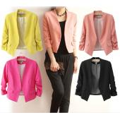 neue Mode Farbe Damen Frühjahr slim short Design Anzug Mantel Jacken s m l Versandkosten ld0606