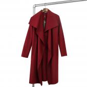 heißes Verkauf neue Herbst high Fashion trend Strasse Damen Wolle sich Trenchcoat lässige Kleidung Lockere