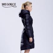 miegofce Womens Winter auf Jacken und Mäntel Damen Hochwertige warme weibliche Verdickung warm Parka Haube über Mantel