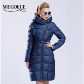 miegofce Womens Winter auf Jacken und Mäntel Damen Hochwertige warme weibliche Verdickung warm Parka Haube über Mantel