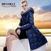 miegofce Womens Winter auf Jacken und Mäntel Damen Hochwertige warme weibliche Verdickung warm Parka Haube über Mantel