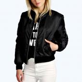 im Herbst Damen Dünne Jacke Tops Promi attentäter lange Ärmel Jacke lässig stand Kragen slim fit