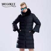 miegofce Winter Ente DaunenJacke Damen lange Mantel Parkas Verdickung weibliche Kaninchen Pelzkragen Hochwertige warme