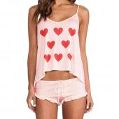 8 Stilen Hochwertige neue casual Nachtwäsche Damen Mode Baumwolle gemischt Hemd Shorts Hose Pyjama hat Nachtw