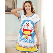 waqia neuankömmlinge casual Mode sehr süß Damen und o Hals Polka Dot Sleepshirts Mini short sleeve