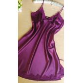 meine Damen sexy Satin Kleid aus Seide über Nacht zwei Nachthemden Hals Nachthemd und Grösse an Spitzen Nachtwäsche