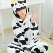 22 Vorlagen in einem Flanell Anime Pijama Cartoon Cosplay warmen Haube Onesies Nachtwäsche Erwachsenen unisex Homewear