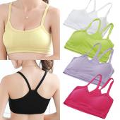 Damen casual halbe länge Tank Top Sport BH Form des Padless ernte Tops aufgetreten 6yv6 Kleidung