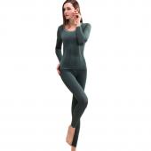 Damen im warmen Winter Bodysuit lange Unterhosen Kleidung Setzt shaperwear termica thermische Unterwäsche Damen