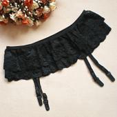 Summer Style black sexy Lady 1PCs 2 schicht Floral Spitzen strapse Hosenträger dessous Rock Strumpf free Shipping insge