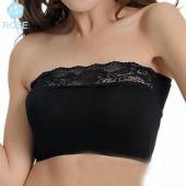 Damen sexy Spitzen sich lässig Pflanzliche Brust Top Bandeau BH auch Nahtlose Einfarbig xwq0012