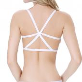 heißes Verkauf 2 unterschiedlichen Stil Gepolsterte  BH Bustier Top Damen Damen intim Schwarz Weisse abgesperrte