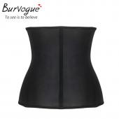 burVogue Stahl knochen Korsett latex underbust Taille Ausbildung cincher Korsett und Bustier für Frau Schwarzer corselet