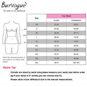 burVogue Stahl knochen Korsett latex underbust Taille Ausbildung cincher Korsett und Bustier für Frau Schwarzer corselet