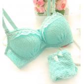 kostenLoser Versand neuzugang Süssigkeiten Farbige Spitzen push up sexy BH Weiss Blau Rosa BH BH kurz legt