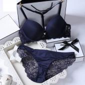 neue Marke Damen Unterwäsche BH Sets BH und hohl Höschen Spitzen BH sexy push up BH und slip legt BH dessous